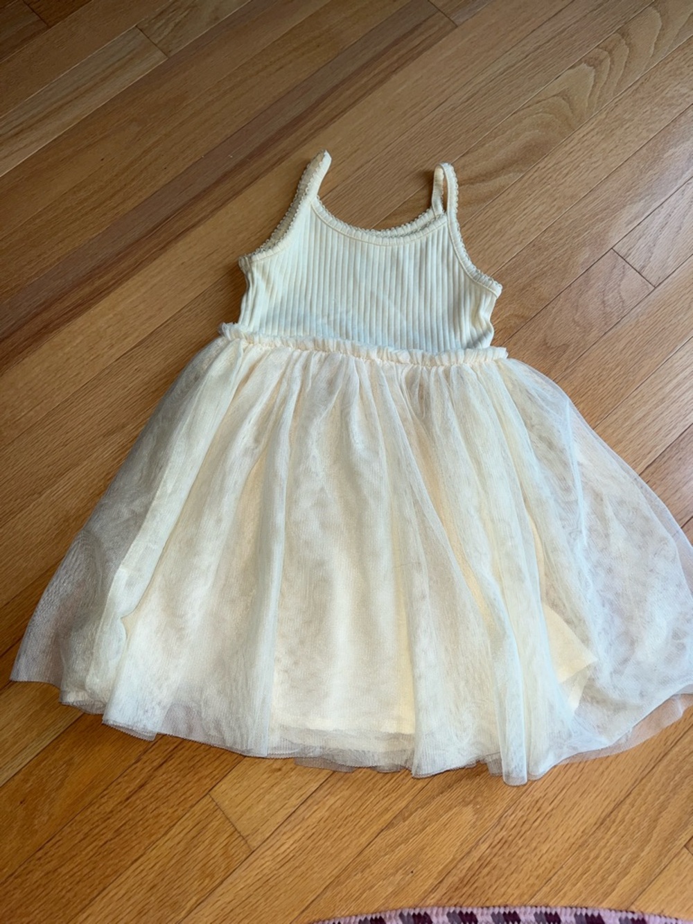 🍀6/$20 wonder nation yellow Tulle Tank Dress